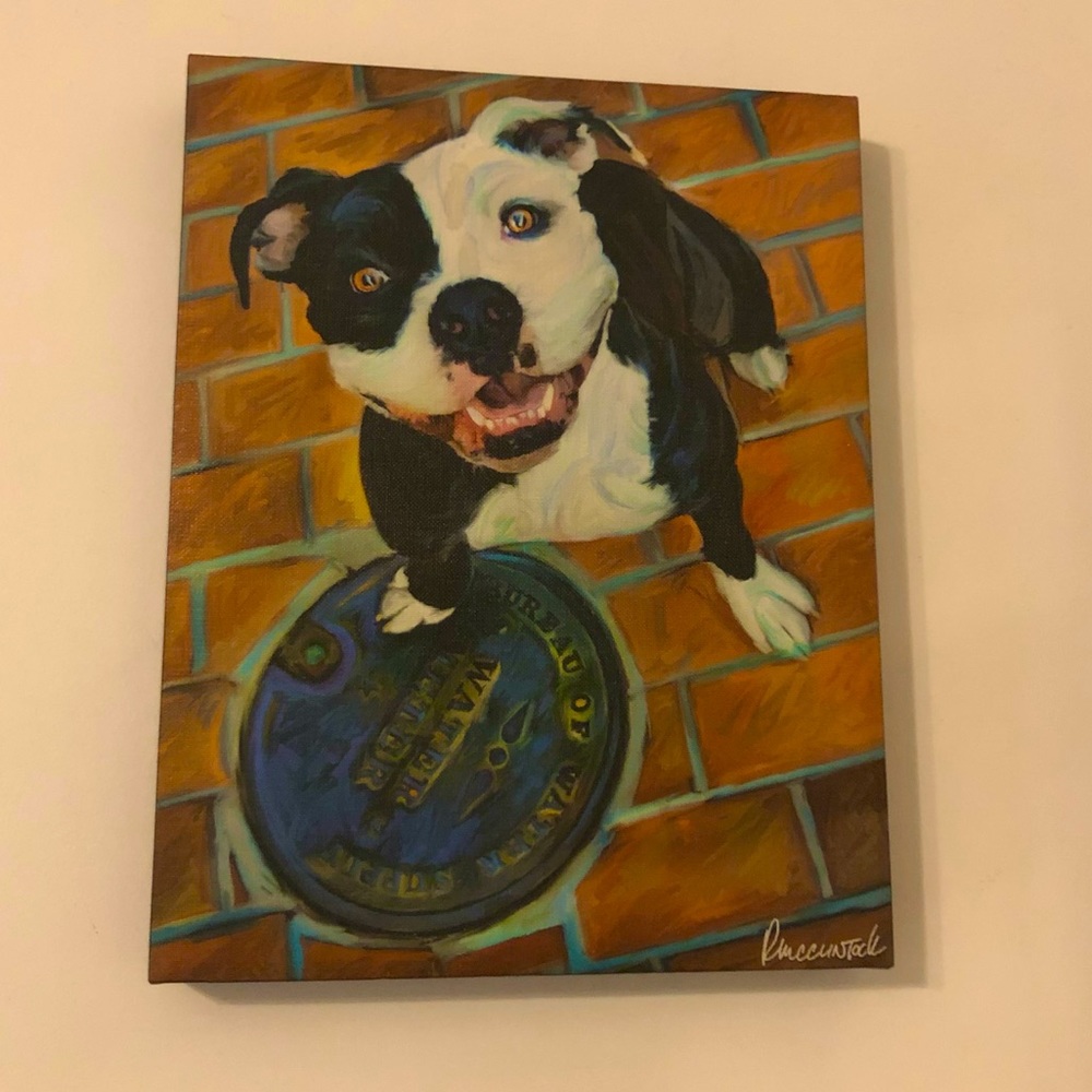 Canvas Dog Print